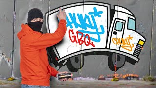 Graffiti Bombing my own White Van