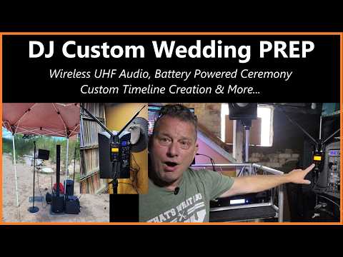DJ Custom Wedding Prep - PRO Wireless Audio, An EV Everse 8 DC Power Adapter & MORE