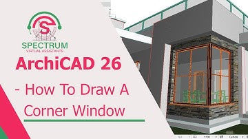 ArchiCAD 26 - How To Draw A Corner Window In ArchiCAD 26 Tutorial