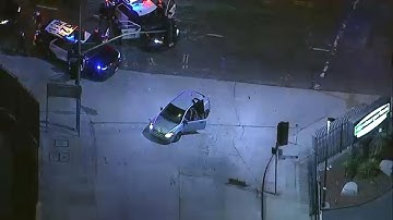 FULL CHASE: Police stop stolen vehicle suspect with PIT maneuver in Los Angeles