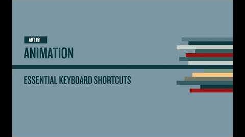 Adobe Animate Essential Keyboard Shortcuts