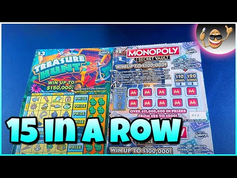 SOOD 1688: TWO $5 MONOPOLY SECRET VAULT FL Lottery Scratch Tickets