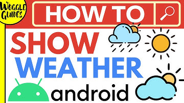 Add WEATHER To A Google Android phone