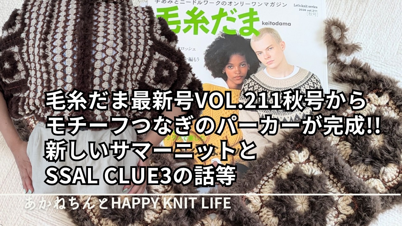 I crocheted a motif hoodie from the latest issue of Keito Dama
