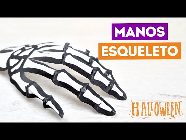 Molde manos de esqueleto  Manos de esqueleto, Dia de muertos, Diademas