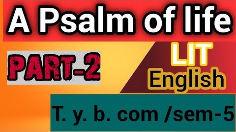 #tybcomsem-5_|| LIT|| A psalm of life(Gujrtai) ||