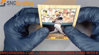 SNC Grading 1987 TOPPS TIFFANY BARRY BONDS ROOKIE REVIEW 1636036353162