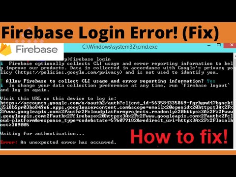 How to fix Google  Firebase Login error - an unexpected error has occurred  | Prog Bits