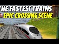 The Fastest Trains in Europe! | Epic Crossing Scene in Train Simulator #highspeedtrain #railway