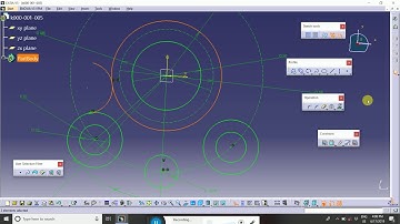 CATIA Sketch  with the help of Line,circle ,profile line and ,plane, centerline constraint, constrai