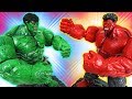 Marvel transform Red Hulk vs Hulk! Defeat villains that harass Disney Cars - DuDuPopTOY