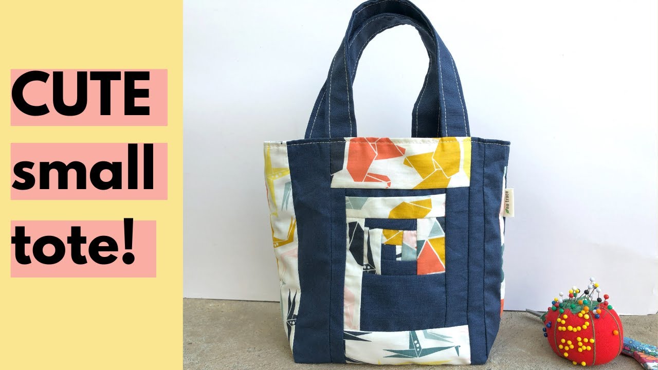 how-to-sew-a-small-tote-easy-quilted-bag-from-scraps-youtube