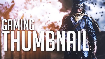 How To Create A Clean Gaming Thumbnail IN 5 MINUTES ! - Easy & Fast [Tutorial]