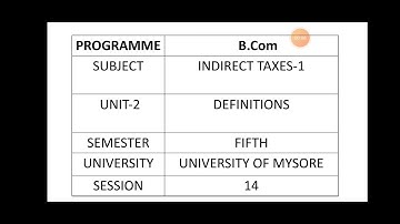 GST Definitions- Business & Associated enterprise