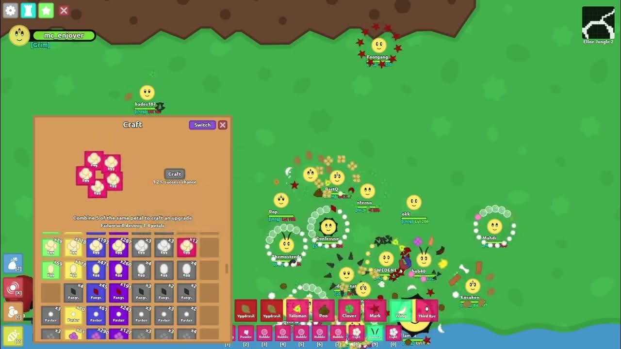 Crafting fire ant hell and supers loot in florr io youtube