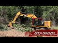 RDM52EX disc mulcher on a CAT323FL Excavator - Advanced Forest Equipment