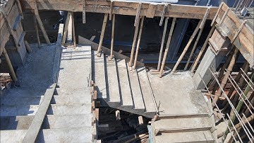 3 Landing openwell staircase build India