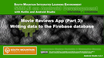 Android 06I - Firebase App (Part3/3) - Writing Data to Firebase