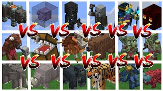 Which mob is strongest??? Minecraft Mob Tournament!!!