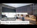 Home Cinema Room with Electric Blinds by Grants