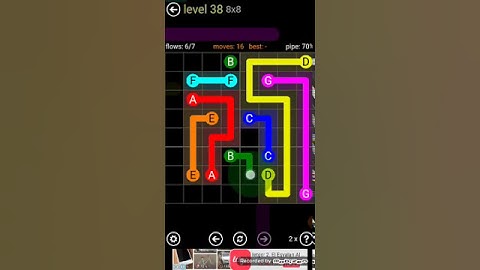 flow free 8x8 level 38