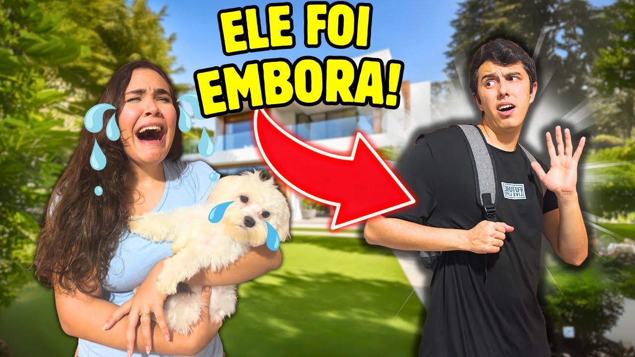 ELE FOI EMBORA E ME ABANDONOU! *chorei muito