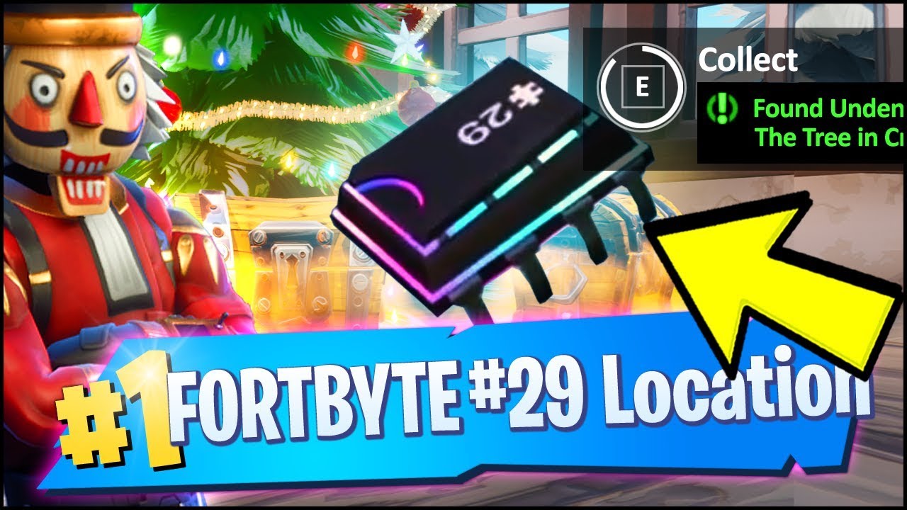 FORTBYTE 29 Location - FOUND UNDERNEATH THE TREE IN CRACKSHOT'S CABIN (Fortnite)