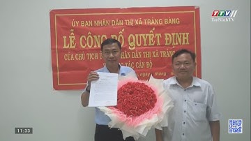 Thị xã Trảng Bàng công bố và trao quyết định về công tác cán bộ | TayNinhTV