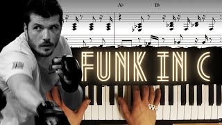 Funky in C │ Blues Piano Lesson #9 Funky in C │ Blues Piano Lesson #9