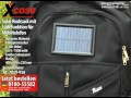 X-Case Solar Rucksack mit Ladefunktion für Mobiltelefon