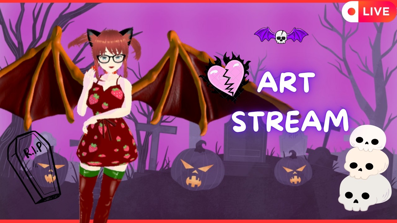 [EN]Vtuber| ~*ART STREAM | TEEN MIRIAM  | *~ | !merch !socials !vtuber