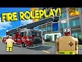 LEGO FIRE FIGHTER JOB IN LEGO CITY! - Brick Rigs Roleplay Gameplay - Lego City Fire Truck Simulator