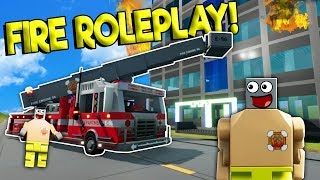 LEGO FIRE FIGHTER JOB IN LEGO CITY! - Brick Rigs Roleplay Gameplay - Lego City Fire Truck Simulator screenshot 4