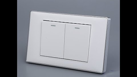 Công Tắc 2 Nút Bấm Âm Tường Mặt Trắng Viền Bạc TENKO I Tenko.com.vn