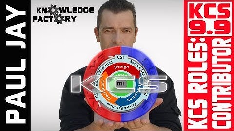 KCS 9.9 The KCS Contributor Role - Value Contribution - Knowledge Centered Support