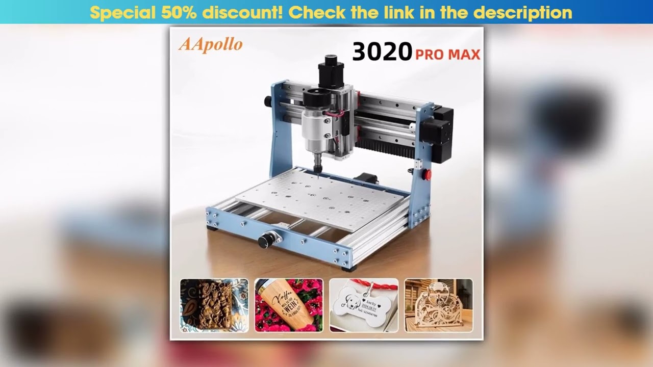 Must Buy CNC 3020 Pro Max Engraving Machine, 300W Spindle Wood Router For Metal Acrylic, Milling Cu