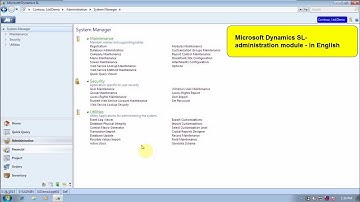 Microsoft Dynamics SL Administrartion SPeed Desktop English Arabic