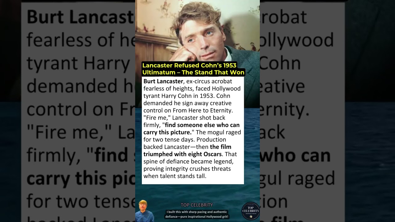 Lancaster Refused Cohn’s 1953 Ultimatum – The Stand That Won