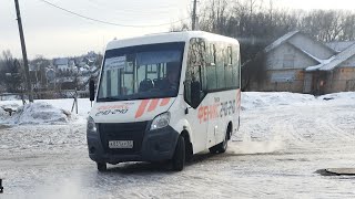 картинка: Автобус №106. Игнаково - АВ Сафоново, заезд в Издешково