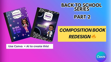 How to Tutorial on DIY Composition Book Covers for Back to School