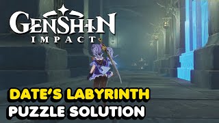 Genshin Impact Date's Labyrinth Puzzle Solution (Enkanomiya) screenshot 1