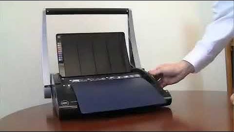 Swingline GBC CombBind C20 Step by Step