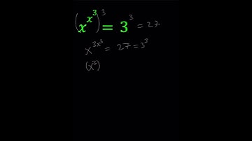An Exponential Equation | x^{x^3}=3
