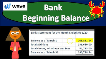 Bank Beginning Balance 406 Wave Accounting Software 2020
