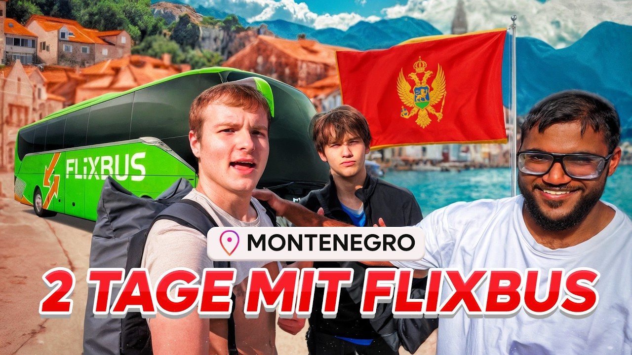2 Tage lang mit dem Flixbus nach Montenegro war ein Fiebertraum! | Vlog