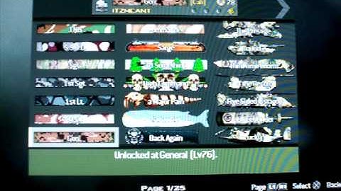 MW3 Titles Complete List Page 1