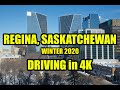 Driving in Regina, Saskatchewan  4K