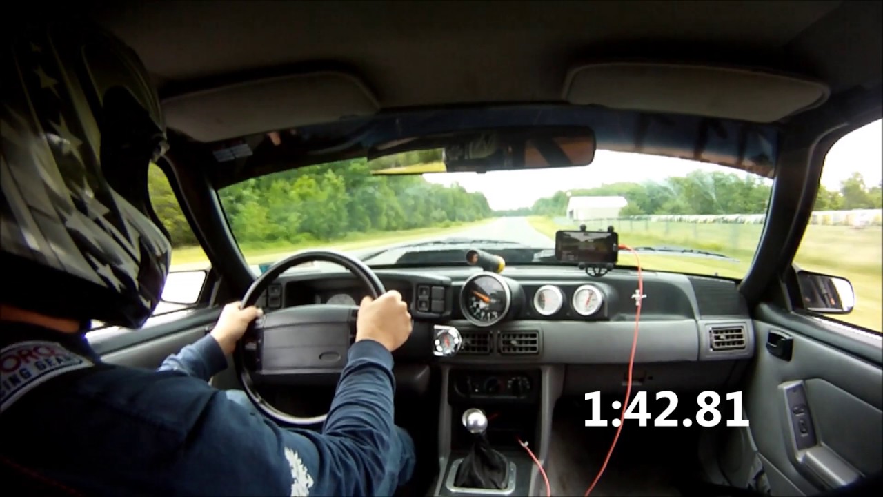 New York Safety Track, Timed Laps in 93 Foxbody YouTube