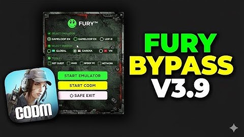 FURY CODM GAMELOOP BYPASS & HACK - HOW TO PLAY CODM MOBILE LOBBY IN EMULATOR