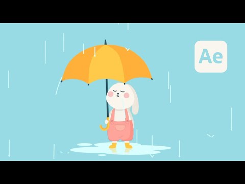 Raining Animation - After Effects Tutorial #65